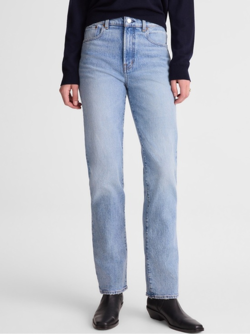 Madewell Curvy Longline Straight Jean